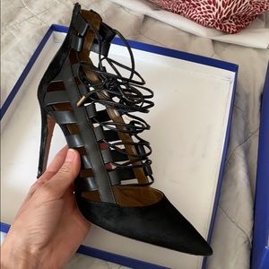 Aquazurra amazon pump 105 size 37.5 in black!